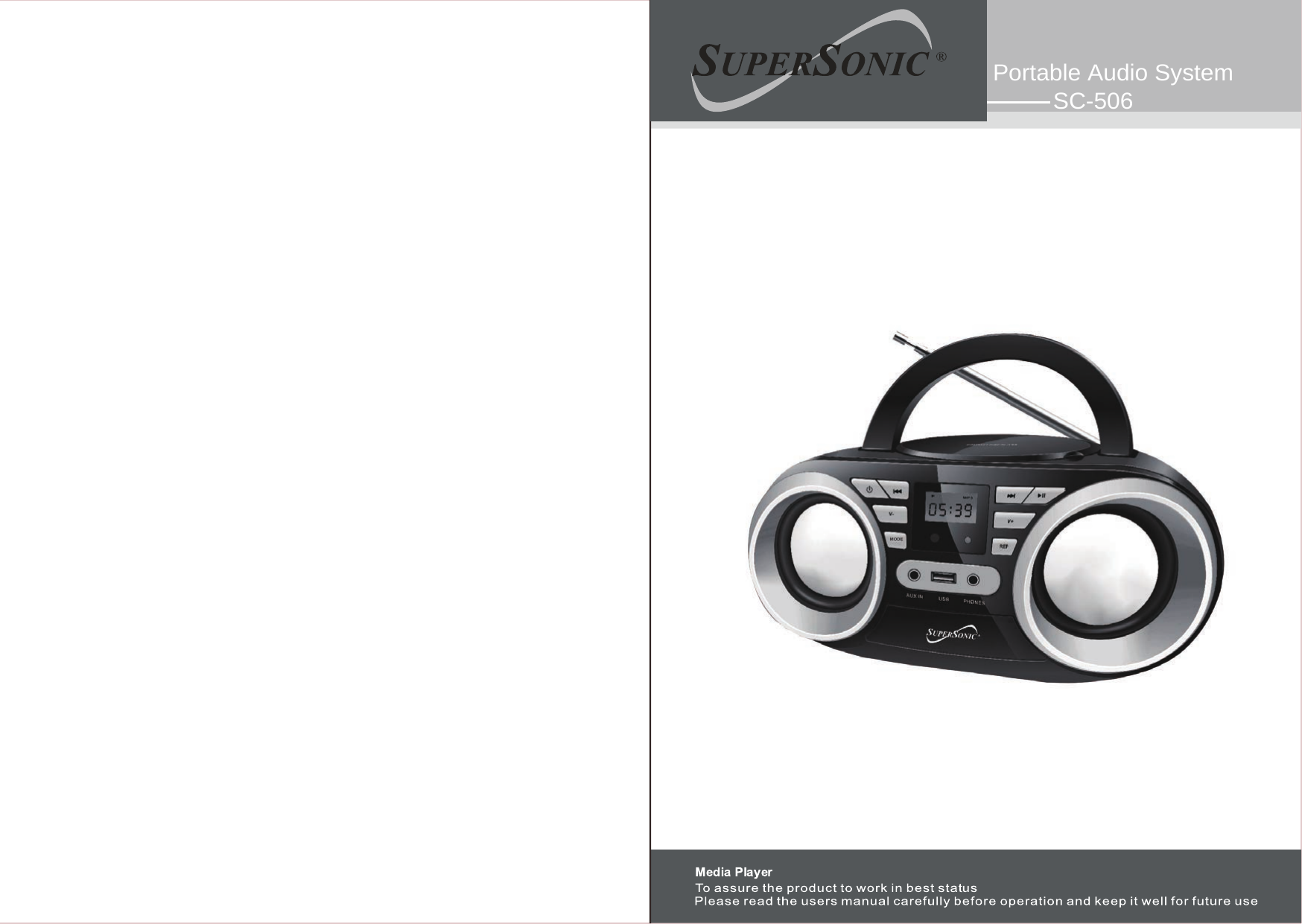SC-506Portable Audio SystemMODE