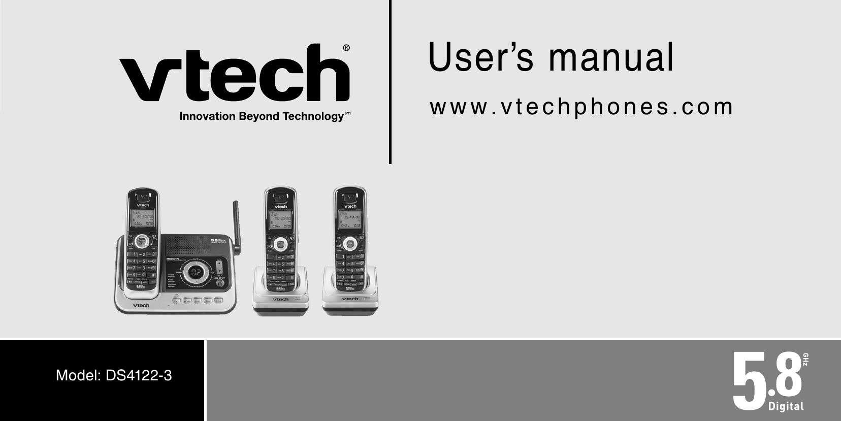 User’s manualwww.vtechphones.comModel: DS4122-3