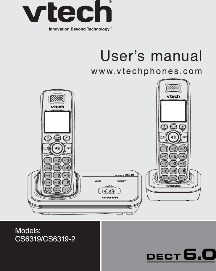 User’s manualwww.vtechphones.comModels: CS6319/CS6319-2