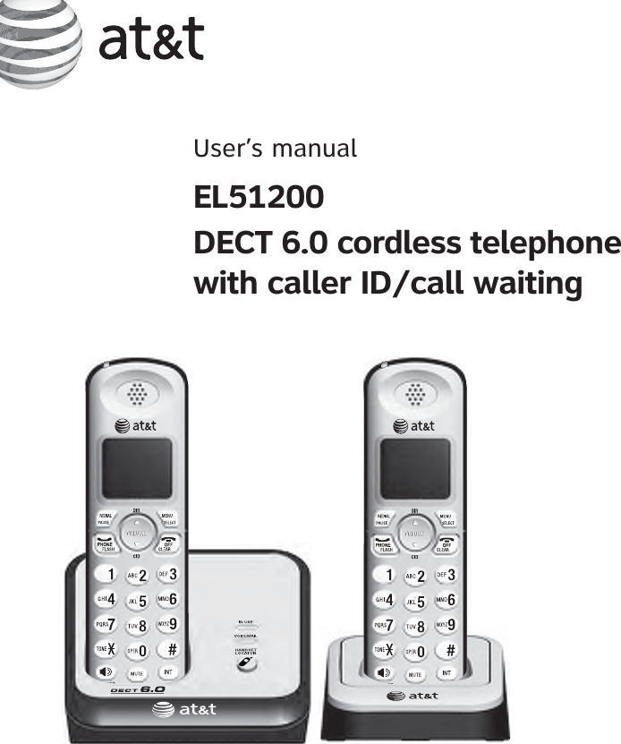 User’s manualEL51200DECT 6.0 cordless telephone with caller ID/call waiting