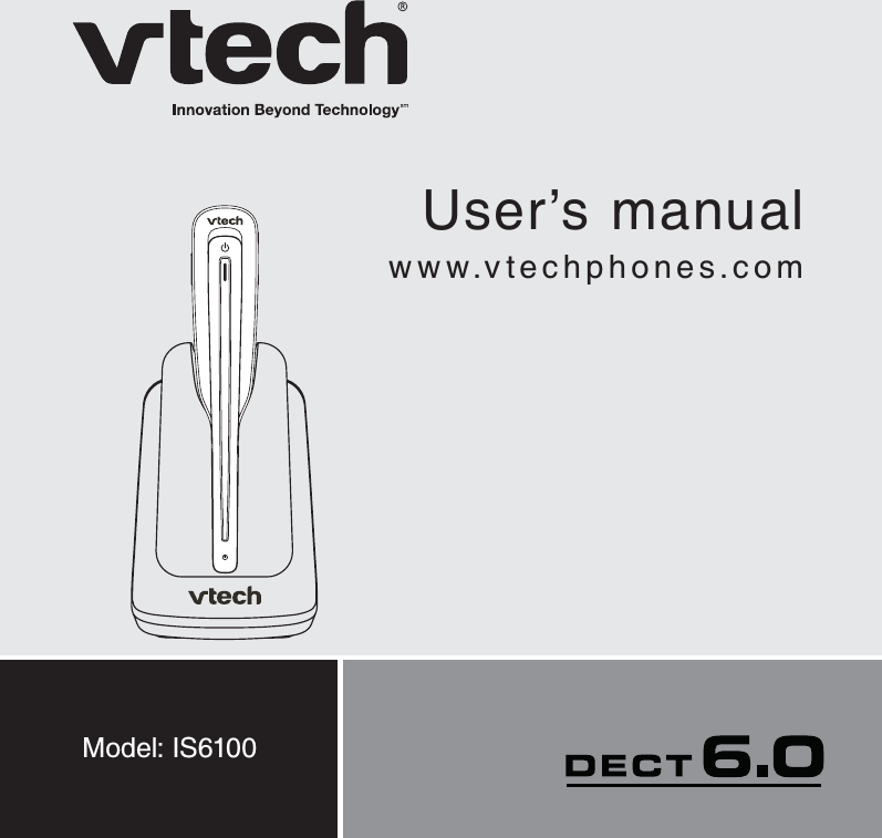 User’s manualwww.vtechphones.comModel: IS6100