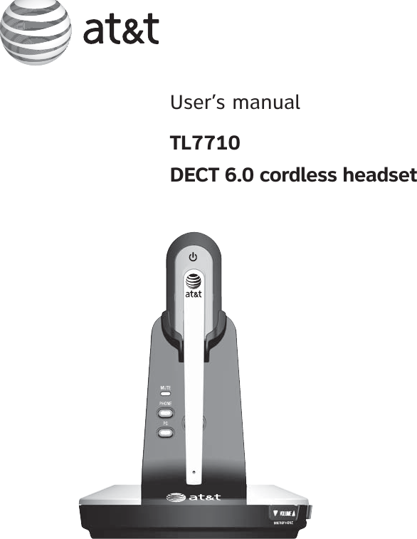 User’s manual TL7710DECT 6.0 cordless headset        