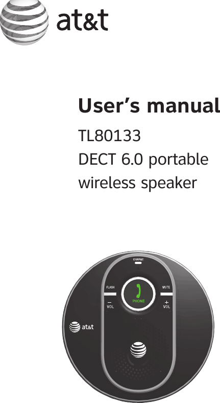 User’s manualTL80133DECT 6.0 portable  wireless speaker