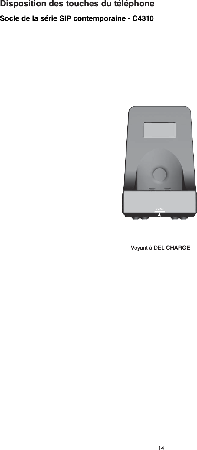 Socle de la série SIP contemporaine - C4310Disposition des touches du téléphone8Q[CPV´&amp;&apos;.CHARGE