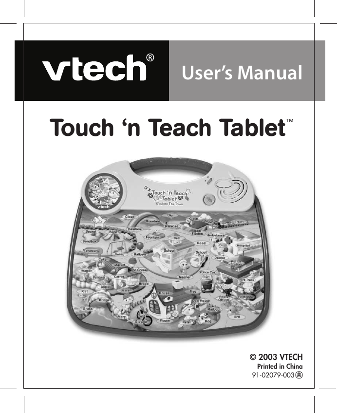 vtech touch and learn tablet