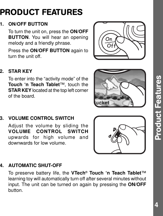 Page 5 of 9 - VTech Touch 'n Teach Table User Manual  To The Fdb6ce8f-fd1b-8f84-7155-9e78476ffc28