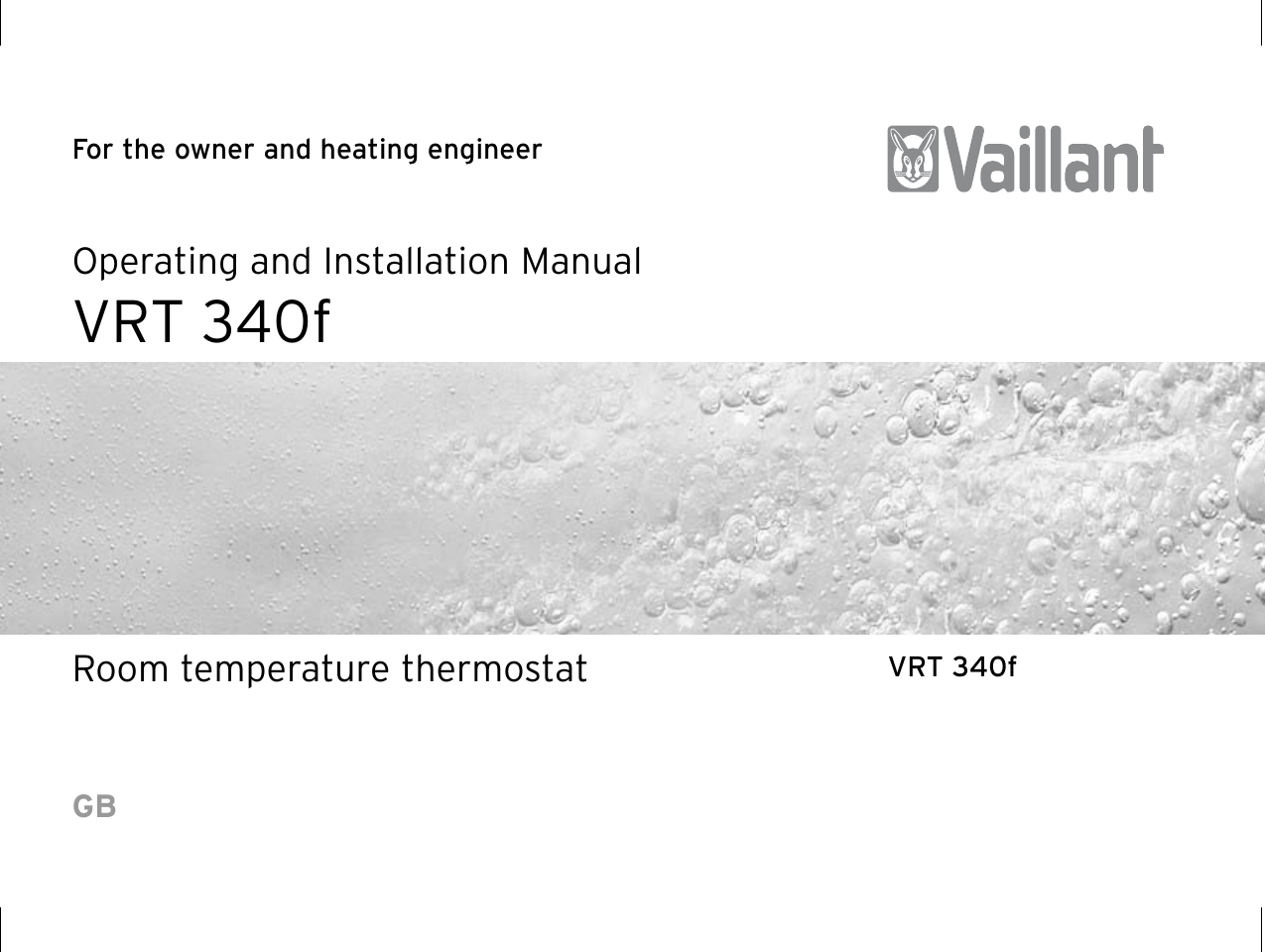 Vaillant Vrt F Operation Manual Manualslib Makes It Easy To Find Manuals Online