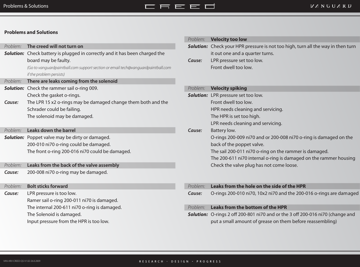Page 6 of 8 - Vanguard Vanguard-Creed-Users-Manual-  Vanguard-creed-users-manual