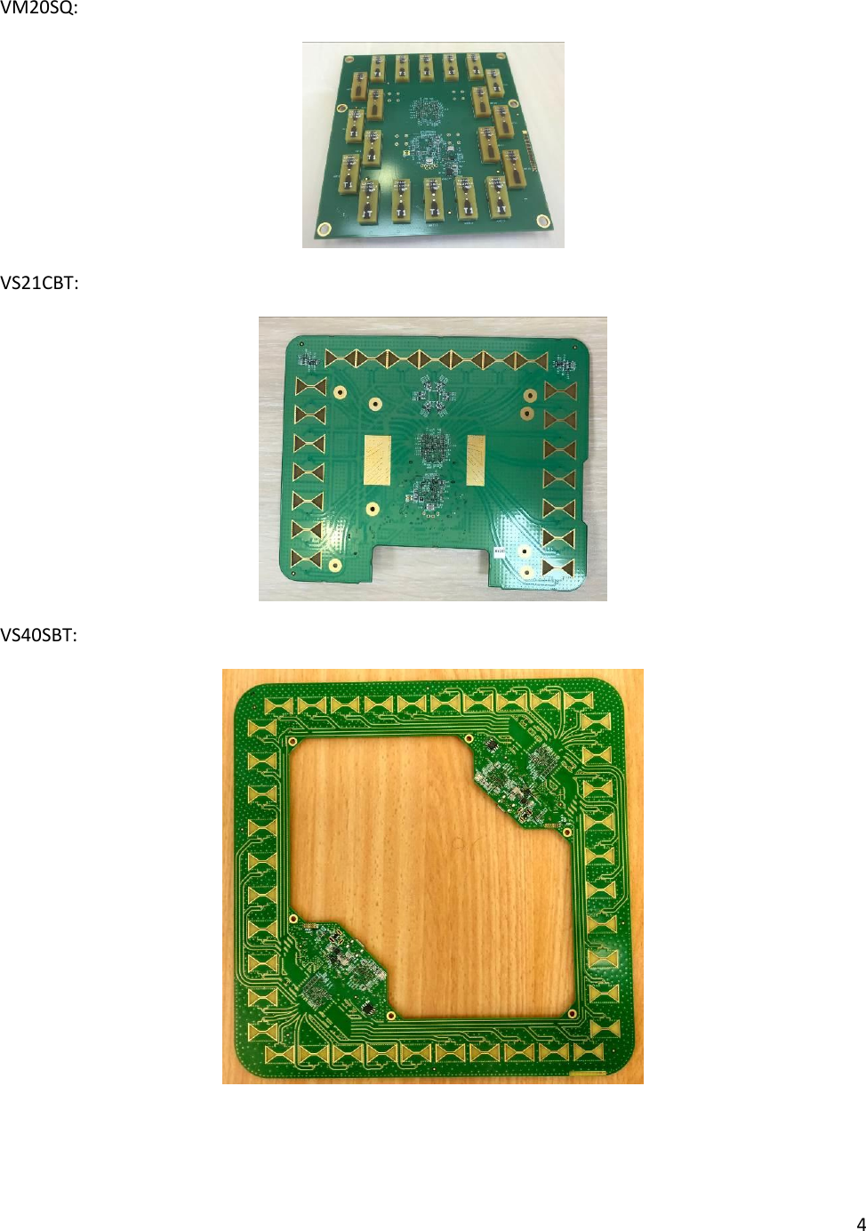 4  VM20SQ:  VS21CBT:  VS40SBT:    