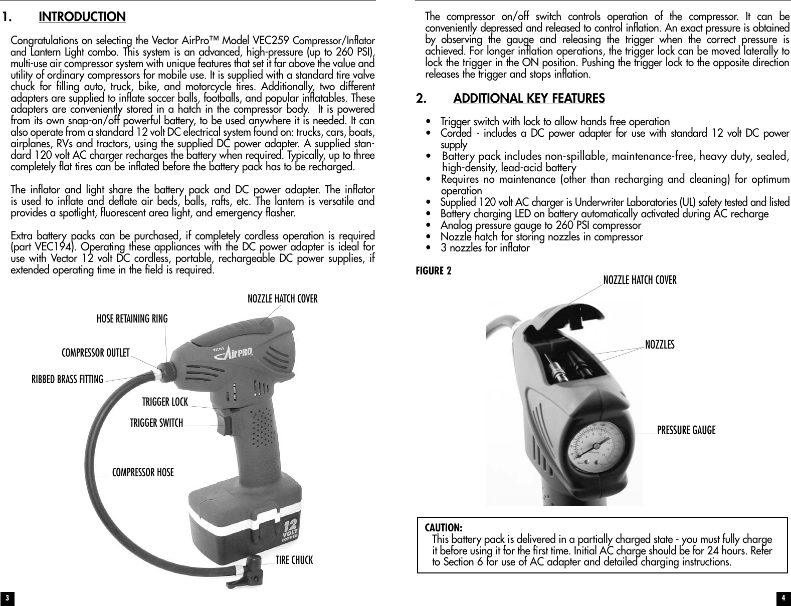 Page 3 of 8 - Vector Vector-Airpro-Vec259-Users-Manual- VEC259 Manual.qxp  Vector-airpro-vec259-users-manual