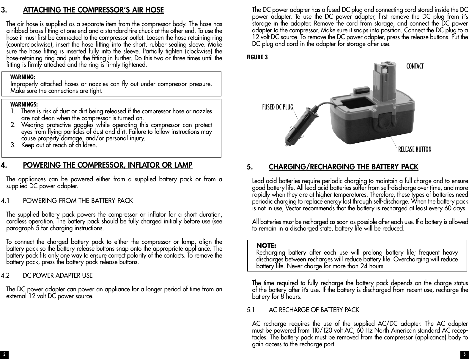 Page 4 of 8 - Vector Vector-Airpro-Vec259-Users-Manual- VEC259 Manual.qxp  Vector-airpro-vec259-users-manual