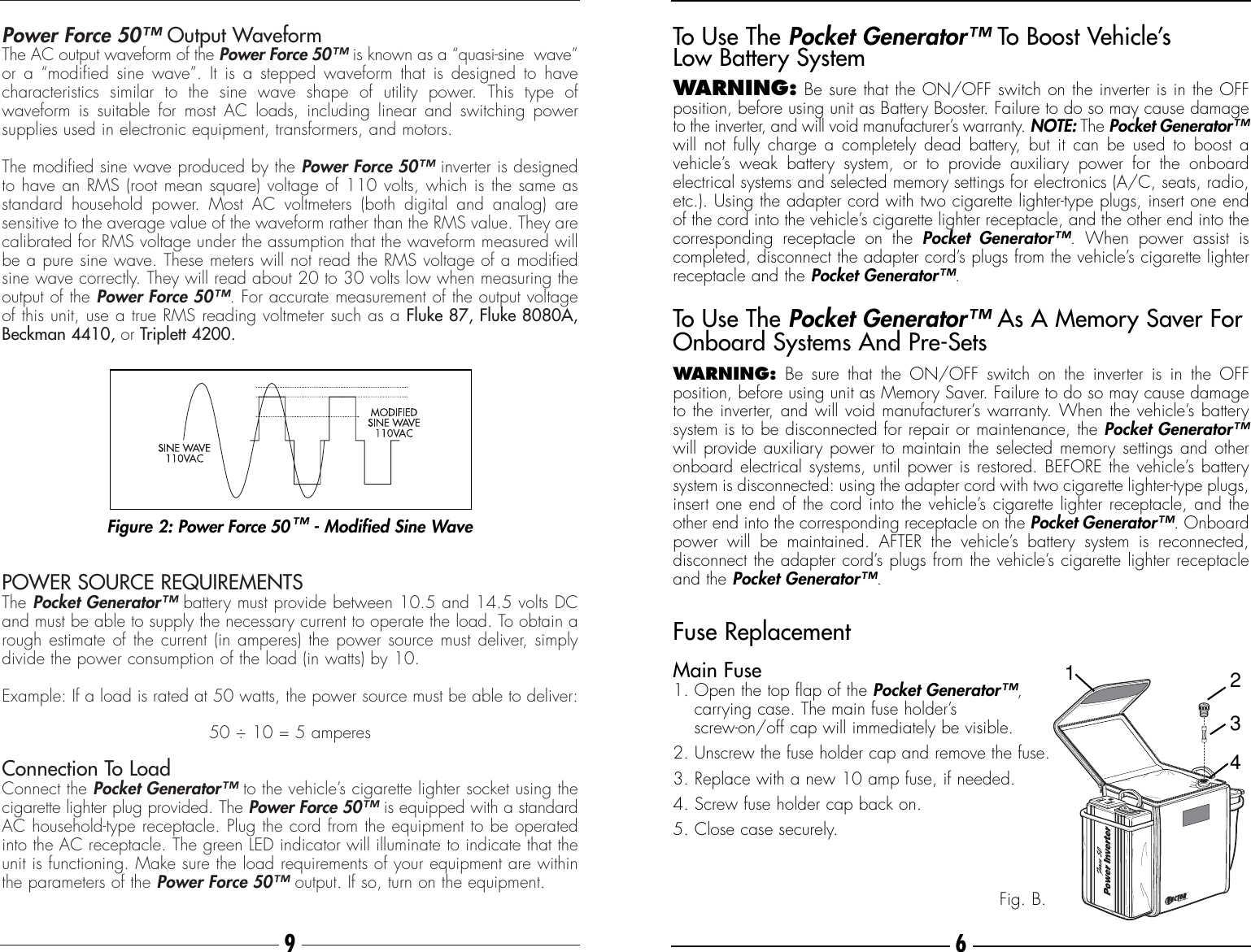 Page 7 of 8 - Vector Vector-Pocket-Generator-Vec018-Users-Manual- VEC018-AC.MANUAL.F Vector-pocket-generator-vec018-users-manual