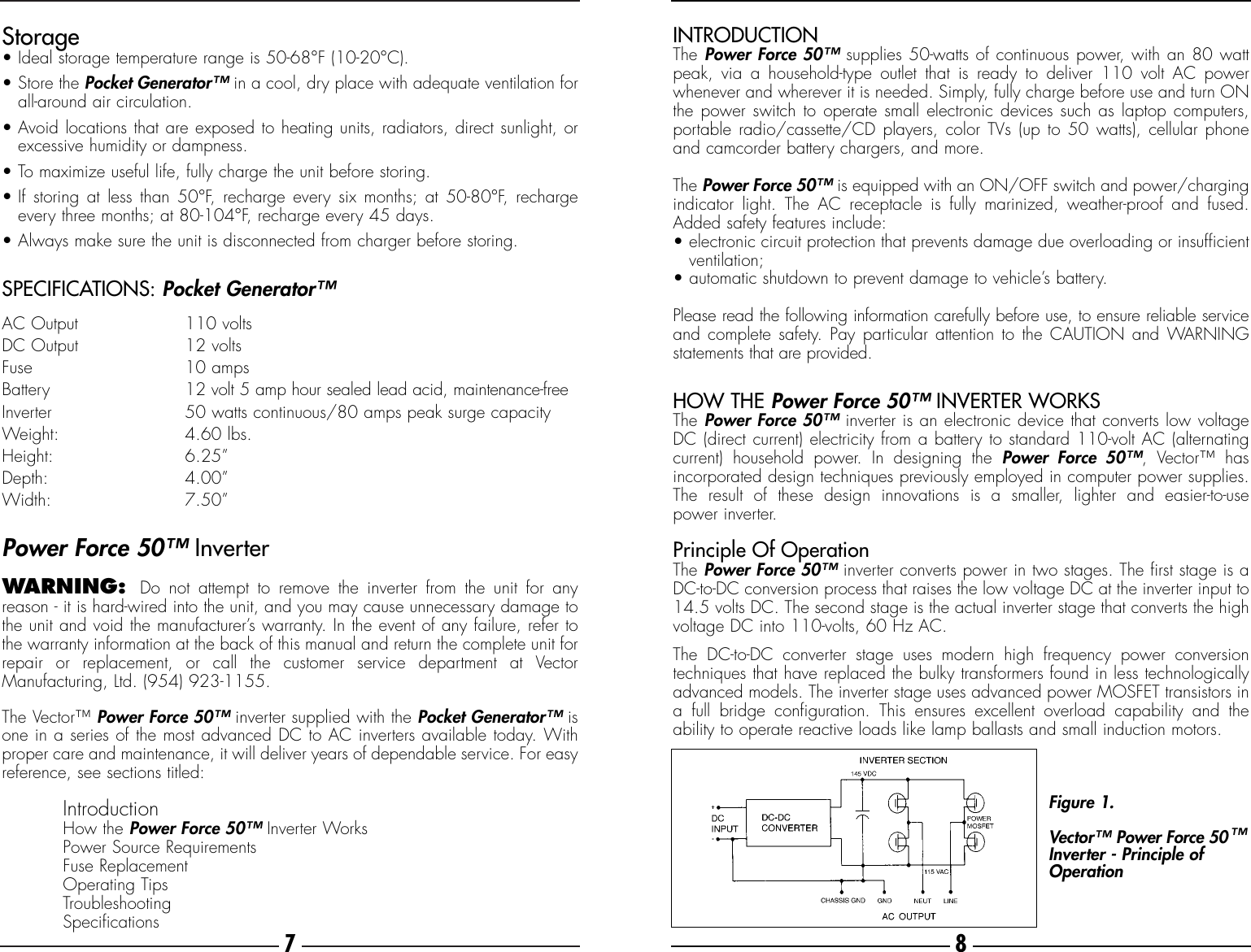 Page 8 of 8 - Vector Vector-Pocket-Generator-Vec018-Users-Manual- VEC018-AC.MANUAL.F Vector-pocket-generator-vec018-users-manual