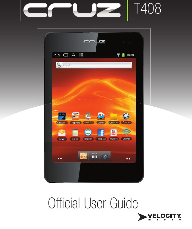 Velocity Micro Cruz Tablet T408 User Guide