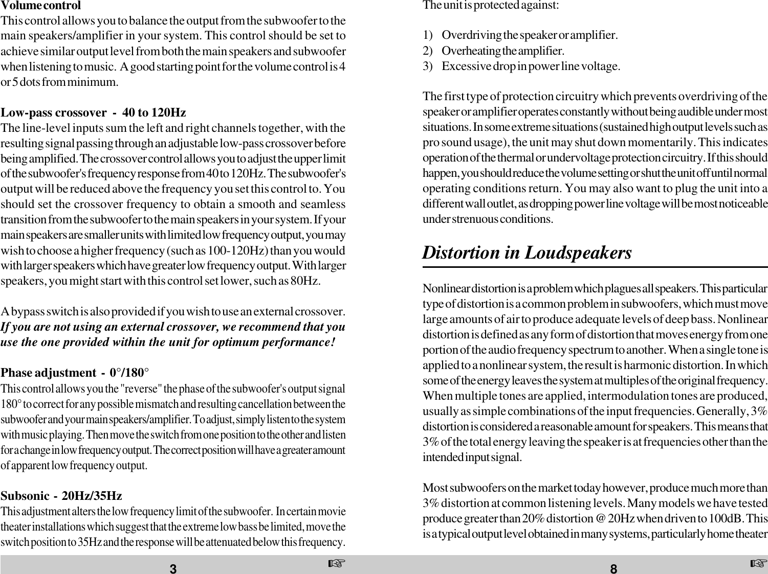 Page 8 of 10 - Velodyne-Acoustics Velodyne-Acoustics-Velodyne-Hgs-X-Series-Hgs-12X-Users-Manual- HGS-12X10103.p65  Velodyne-acoustics-velodyne-hgs-x-series-hgs-12x-users-manual