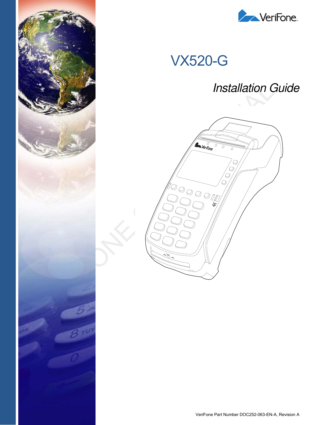 Verifone VX520-G POINT OF SALE TERMINAL User Manual