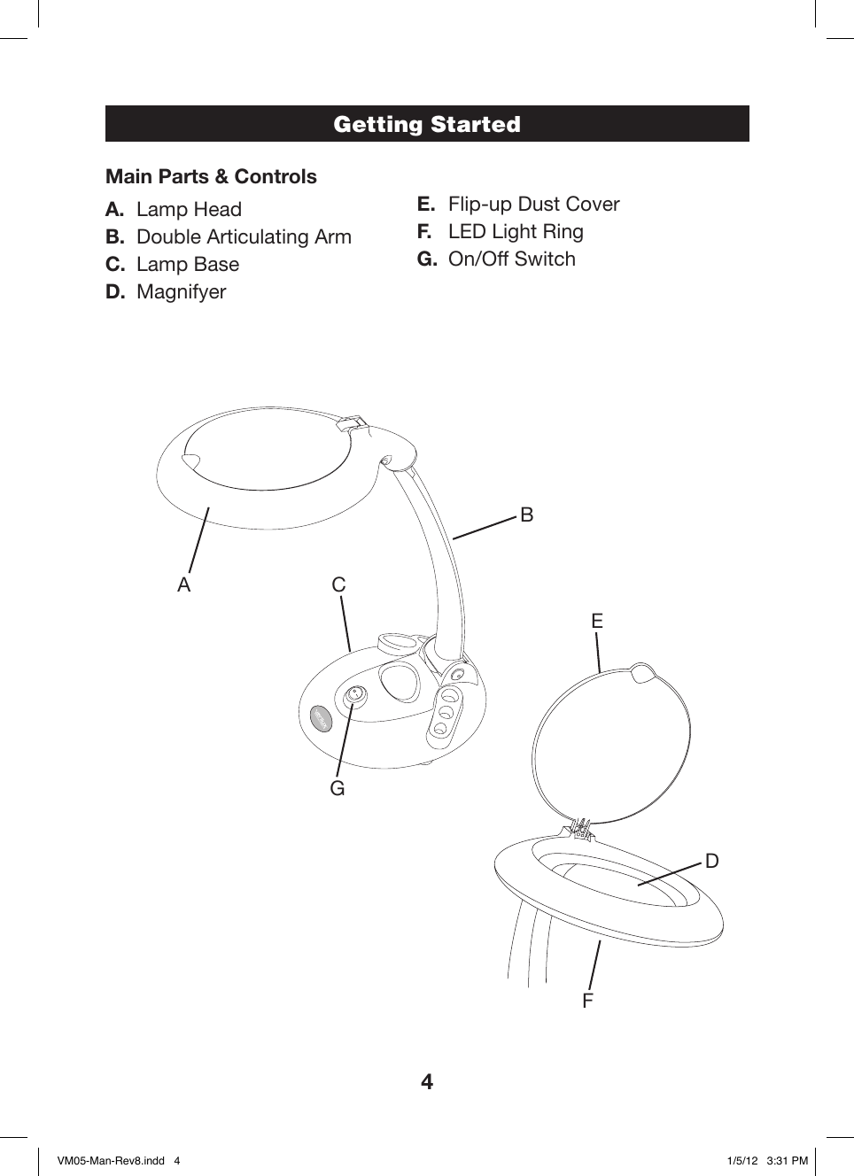 Page 4 of 8 - Verilux Verilux-Indoor-Furnishings-Vm05-Users-Manual-  Verilux-indoor-furnishings-vm05-users-manual