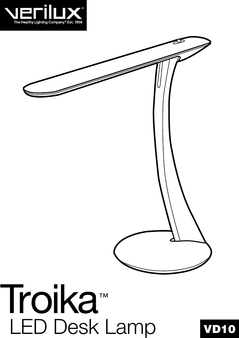Verilux Troika Led Desk Lamp Vd10 Users Manual