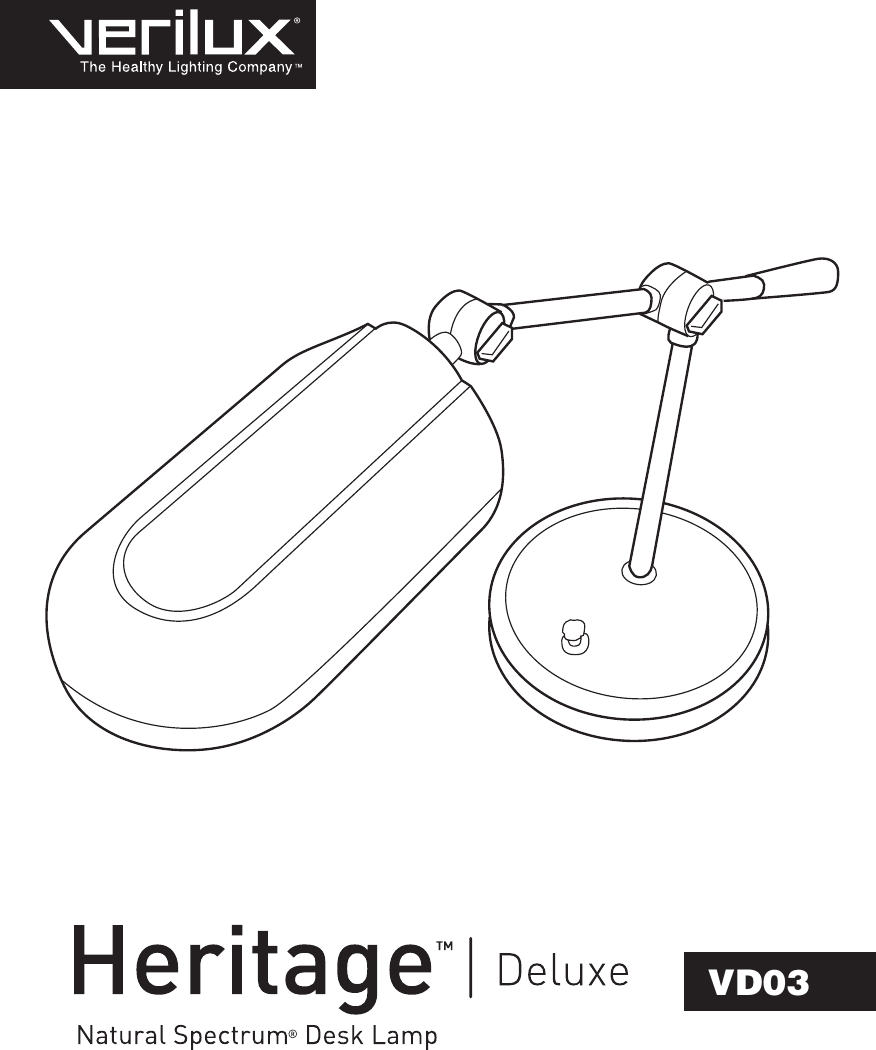 Page 1 of 12 - Verilux Verilux-Vd03-Users-Manual- VD03_Man_Rev3  Verilux-vd03-users-manual