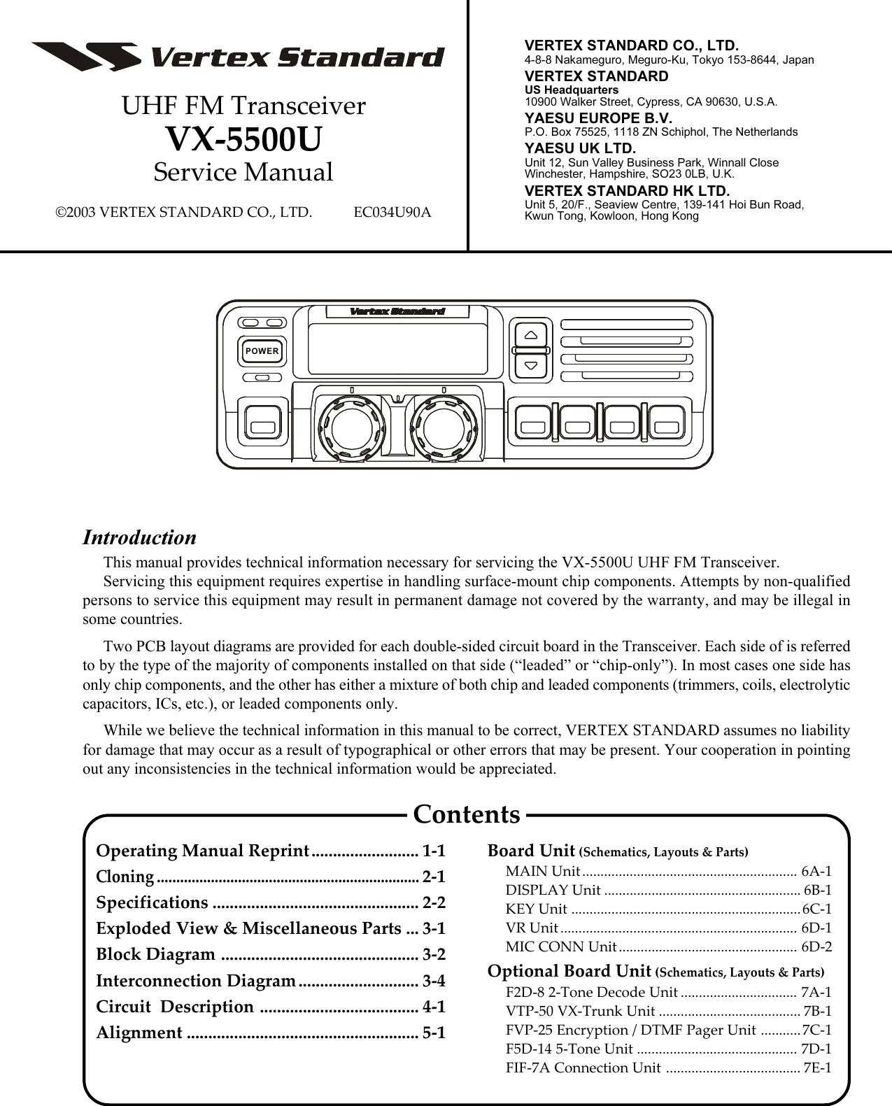 Vertex Standard Vx 5500u Users Manual 02 Manual P65