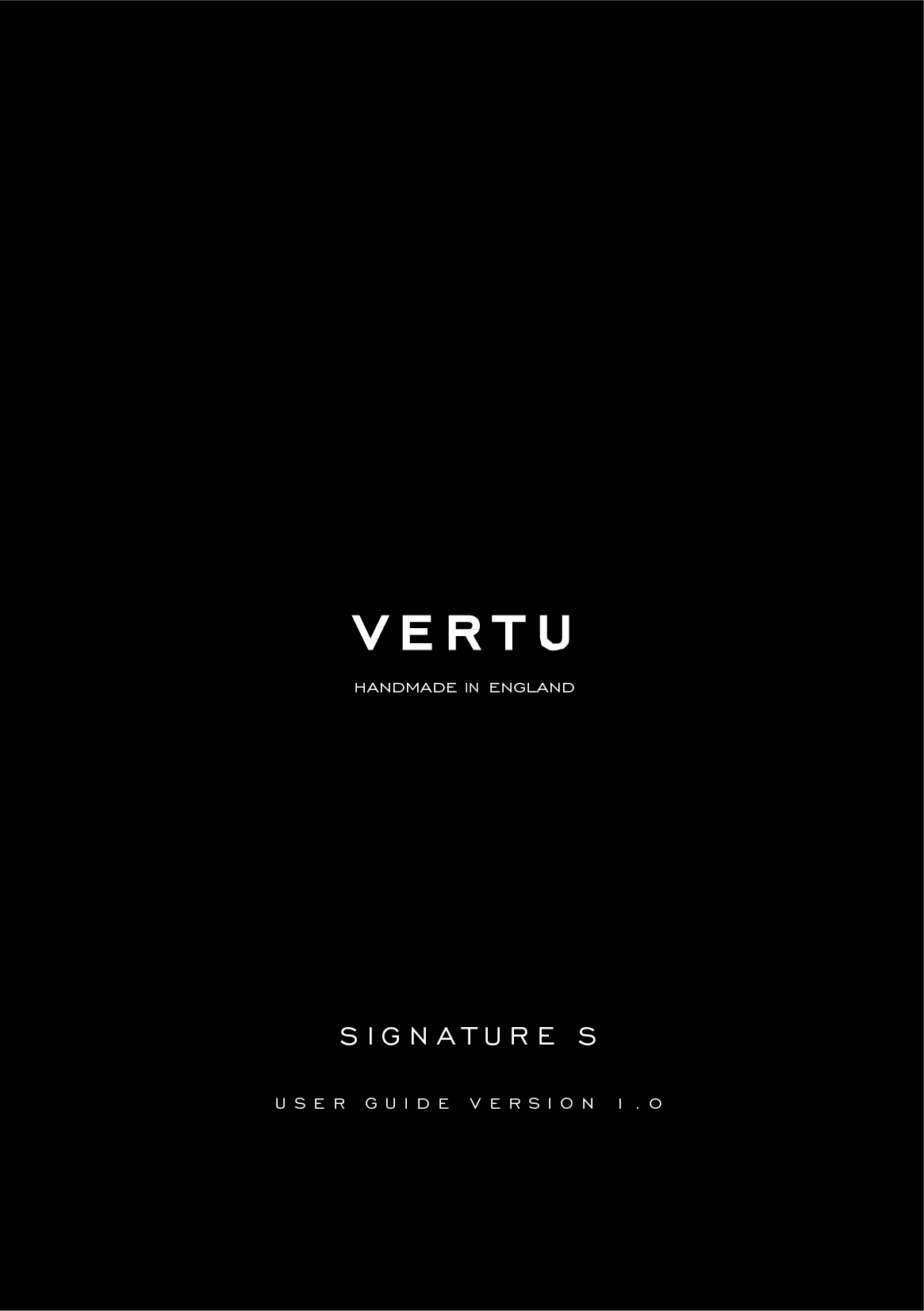 Vertu VM06 GSM Quadband / UMTS Quadband /CDMA Singleband/WIFI/BT mobile phone User Manual