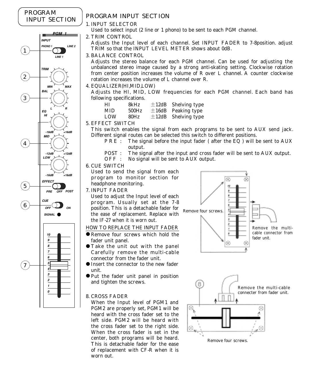 Page 5 of 8 - Vestax Vestax-Pmc-270A-Users-Manual- PMC-270AE  Vestax-pmc-270a-users-manual
