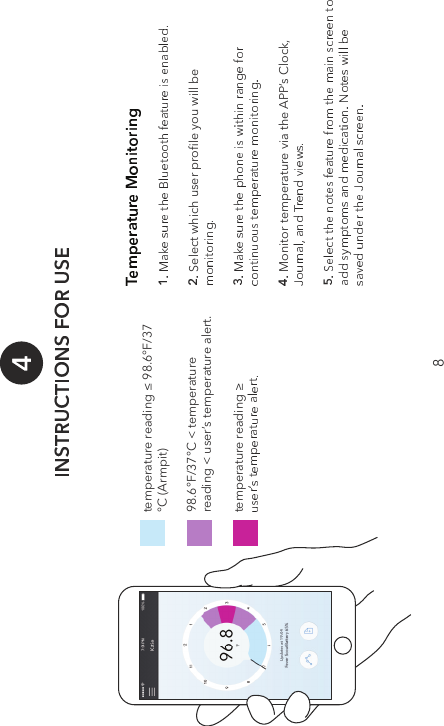 6HOHFWZKLFKXVHUSURƓOH\RXZLOOEH0RQLWRUWHPSHUDWXUHYLDWKH$33ōV&amp;ORFNWHPSHUDWXUHUHDGLQJůr)r&amp;$UPSLWr)r&amp;WHPSHUDWXUHUHDGLQJXVHUōVWHPSHUDWXUHDOHUWWHPSHUDWXUHUHDGLQJŰ