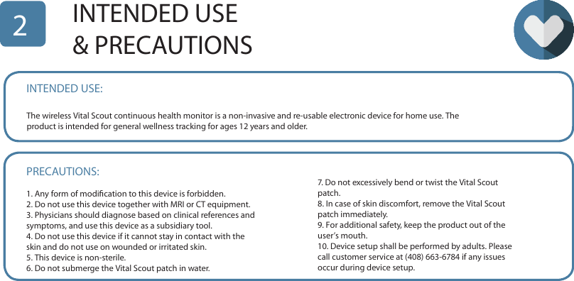 Page 3 of ViVaLnk VV-310 Vital Scout With RF Function User Manual IFU 12 6 2017