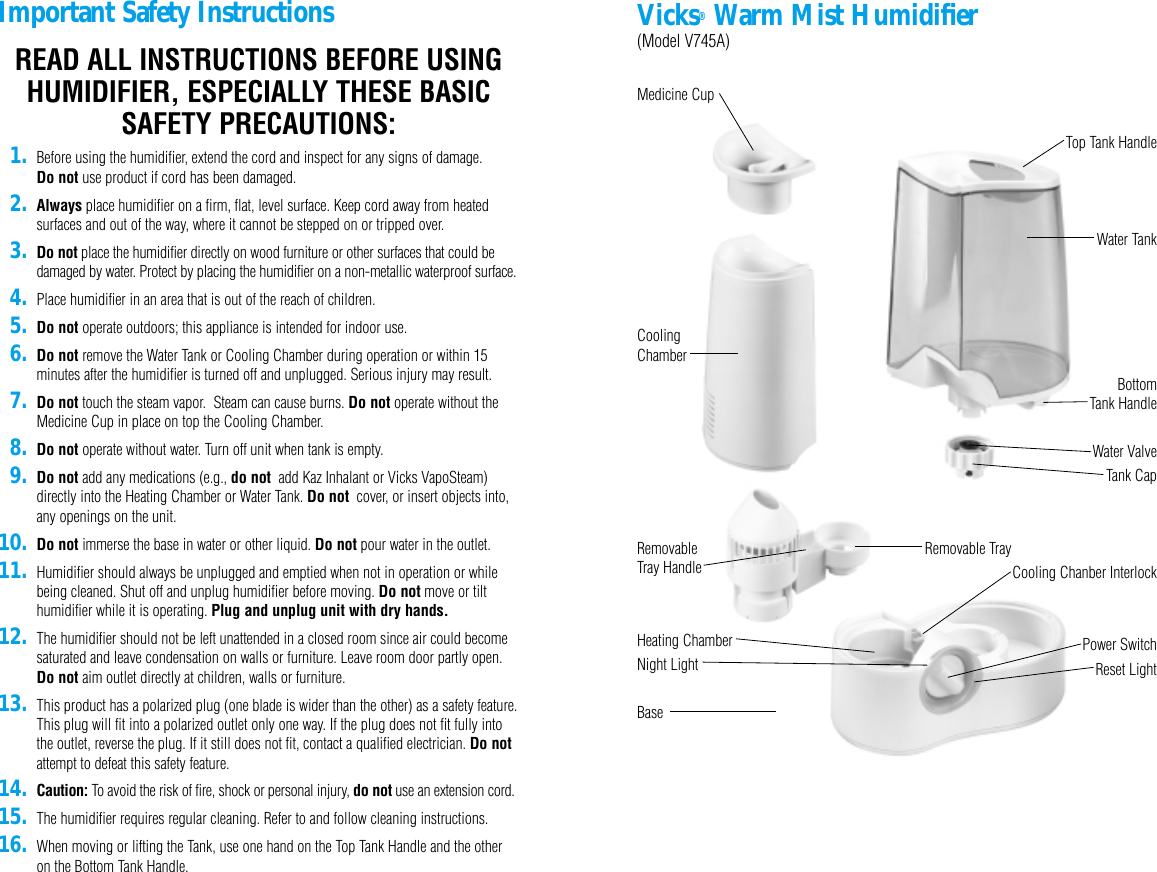 Page 2 of 5 - Vicks Vicks-V745A-Use-And-Care-Manual- ManualsLib - Makes It Easy To Find Manuals Online!  Vicks-v745a-use-and-care-manual