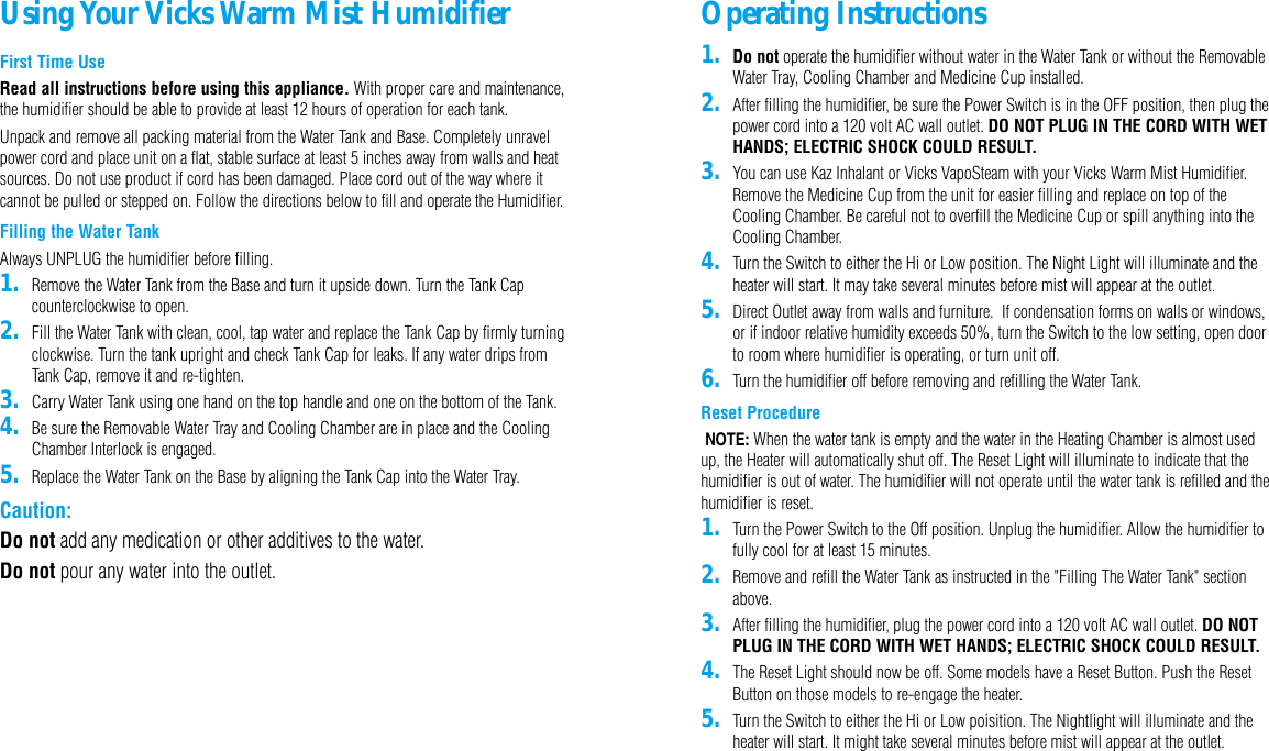 Page 3 of 5 - Vicks Vicks-V745A-Use-And-Care-Manual- ManualsLib - Makes It Easy To Find Manuals Online!  Vicks-v745a-use-and-care-manual