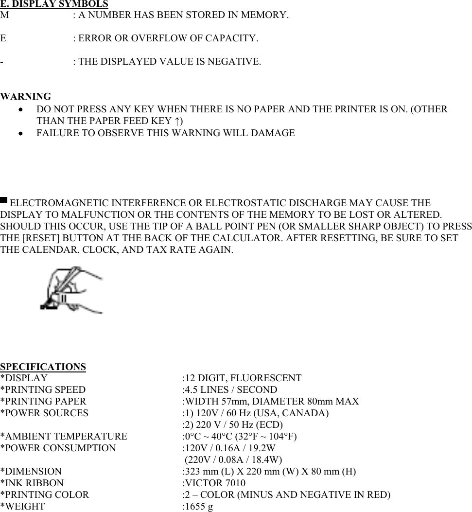 Page 7 of 7 - Victor Victor-Calculator-Users-Manual 1460-4