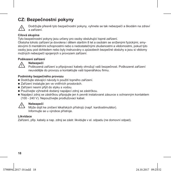 18CZ: ¨-¨(100 - 240 V¨Likvidace5798894_2017-10.indd   18 24.10.2017   09:25:52