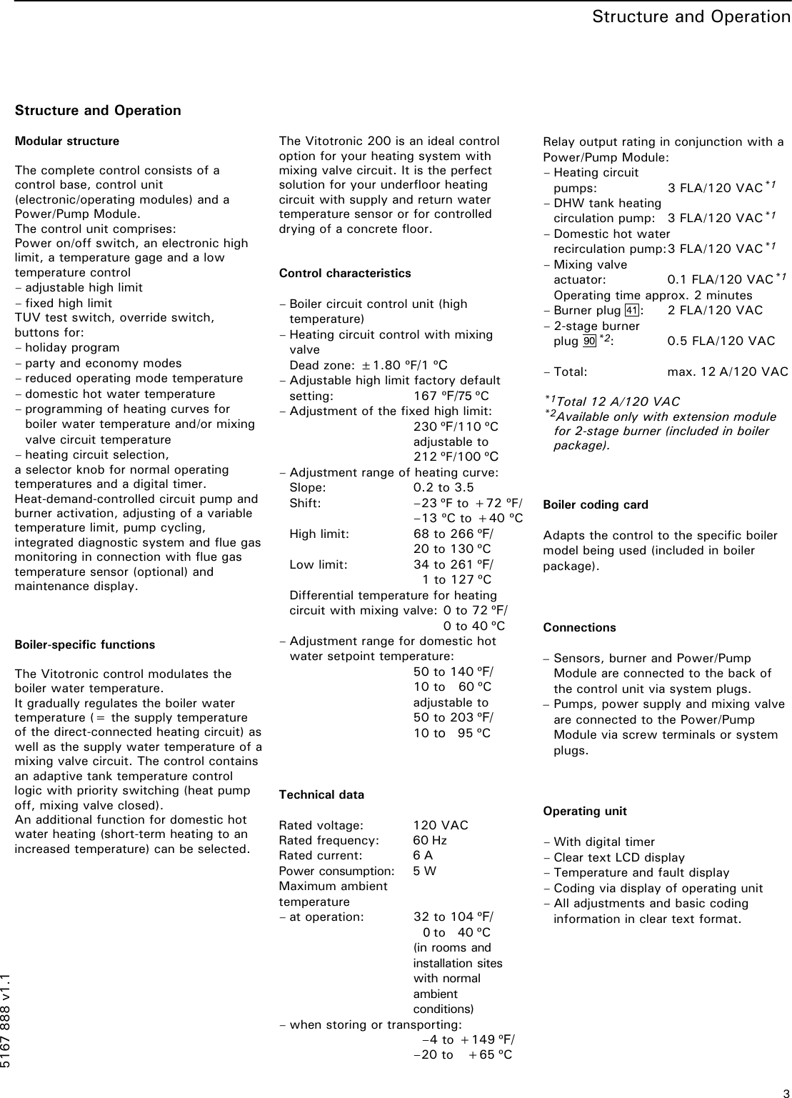 Page 3 of 8 - Viessmann Viessmann-Vitotronic-200-300-Technical-Manual- 5167 888 V1.1  Viessmann-vitotronic-200-300-technical-manual