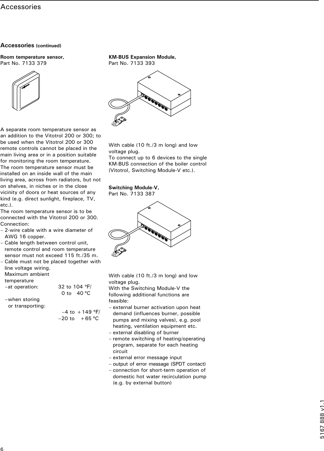 Page 6 of 8 - Viessmann Viessmann-Vitotronic-200-300-Technical-Manual- 5167 888 V1.1  Viessmann-vitotronic-200-300-technical-manual