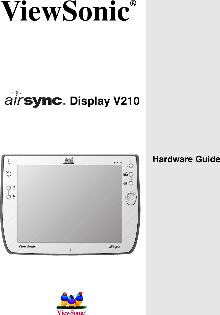 ViewSonic®Hardware GuideDisplay V210