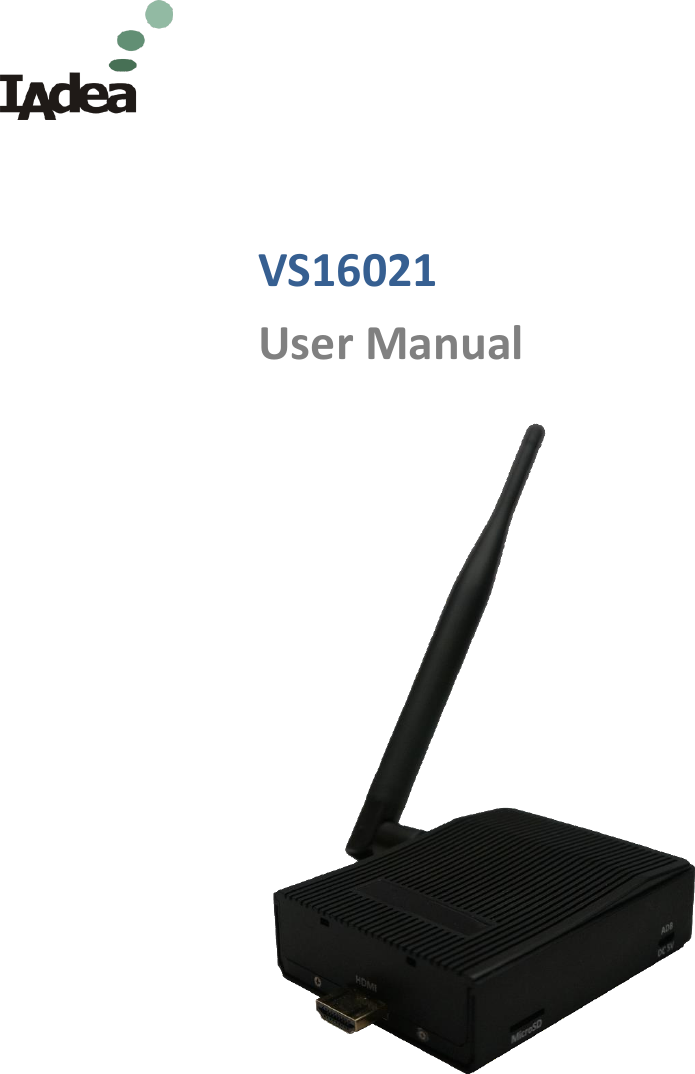      VS16021 User Manual        