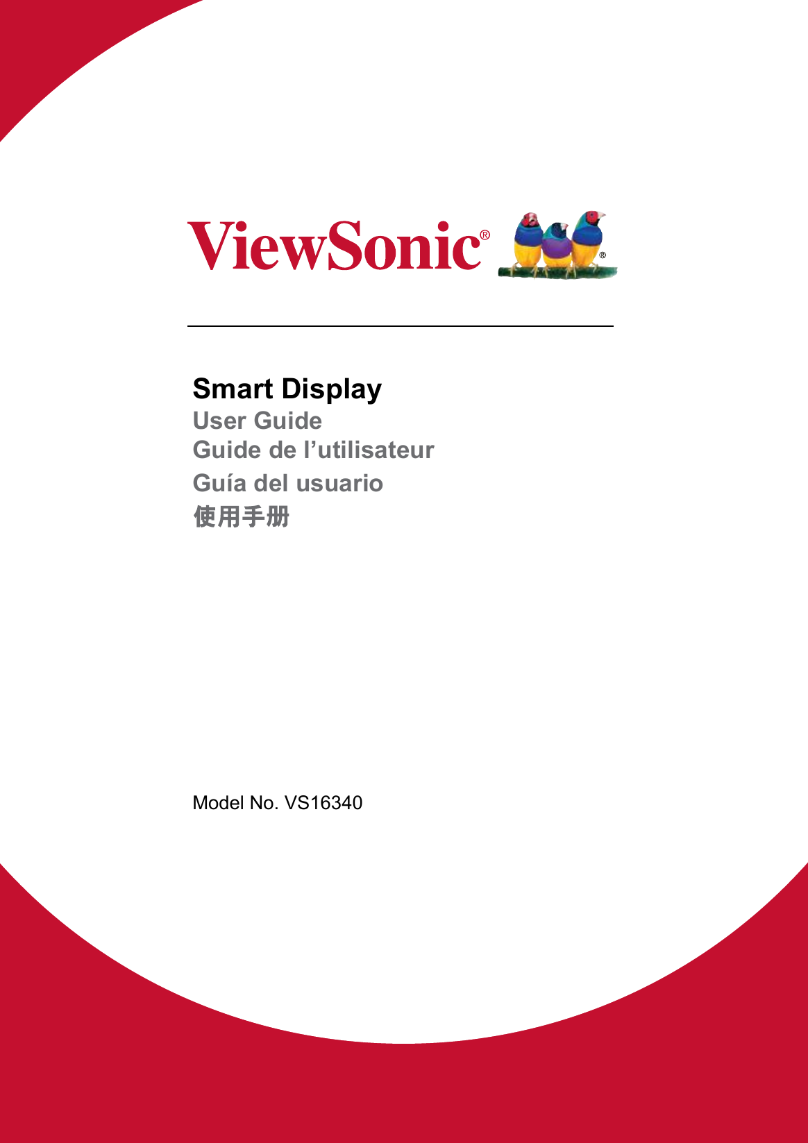 Smart DisplayUser GuideGuide de l’utilisateurGuía del usuarioModel No. VS16340