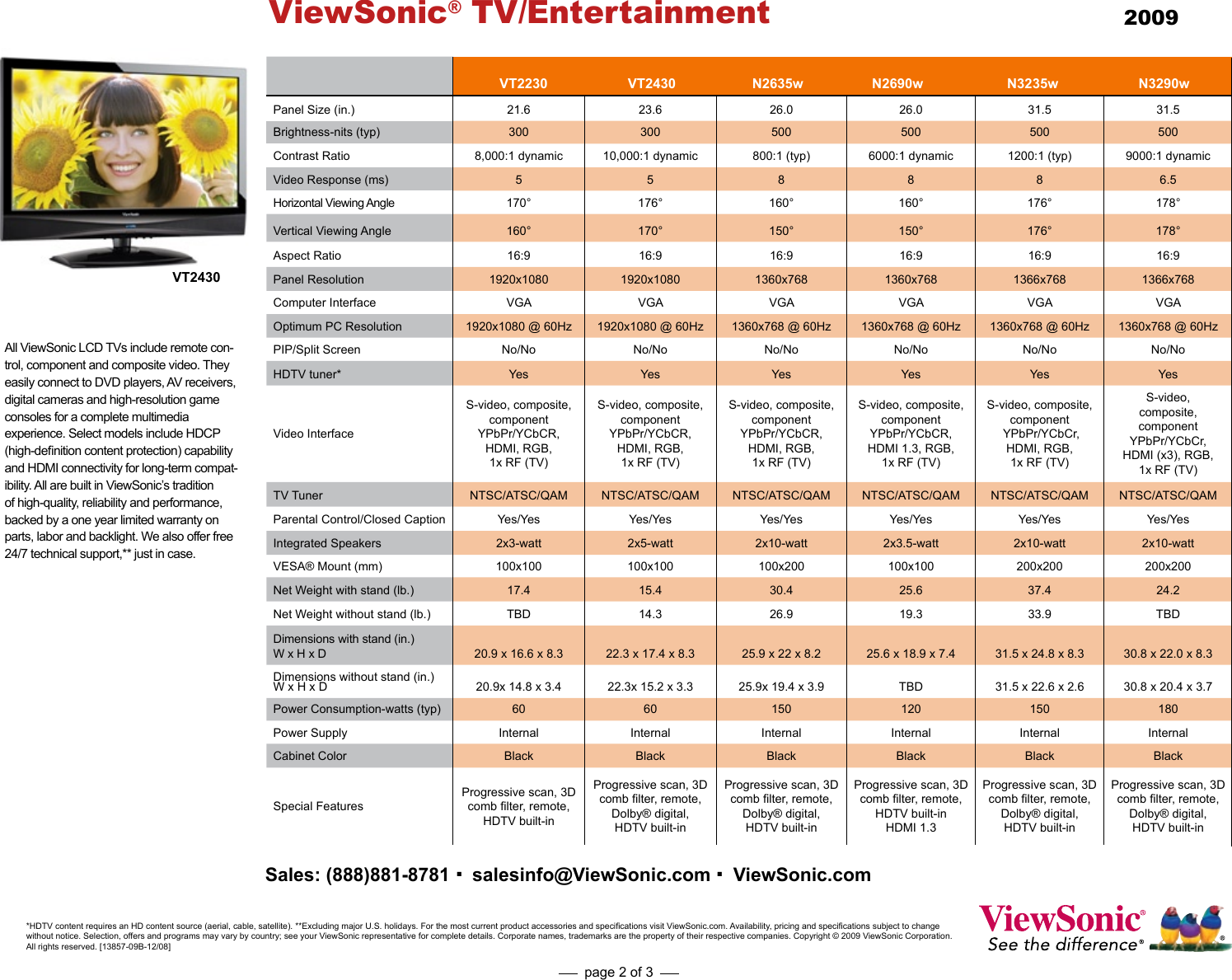 Page 2 of 3 - Viewsonic Viewsonic-N1930W-Users-Manual-  Viewsonic-n1930w-users-manual