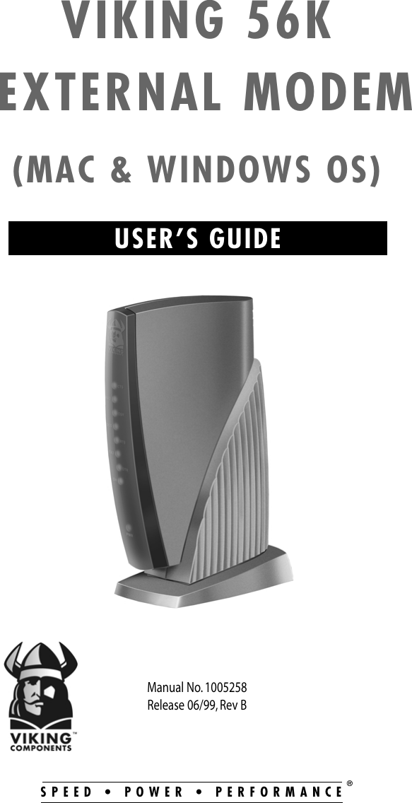 Viking 56K Users Manual Modem User's Guide