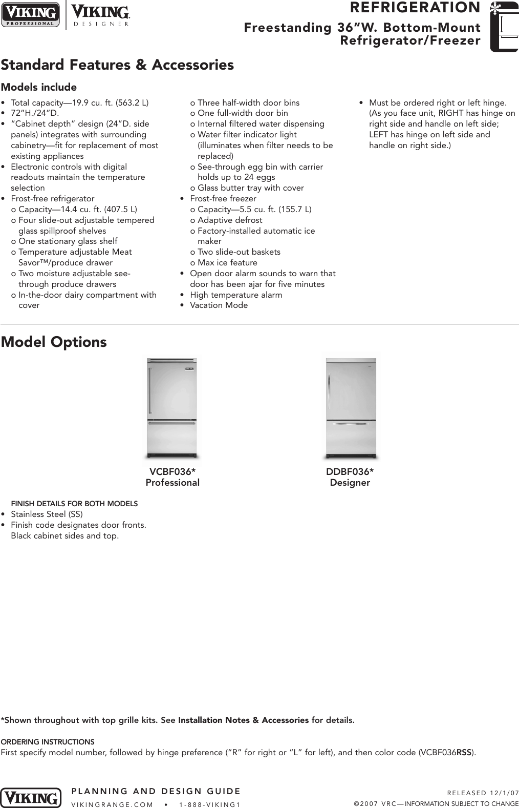 Page 1 of 5 - Viking Viking-Ddbf036-Users-Manual- 30 Full Height Wine Cellar  Viking-ddbf036-users-manual