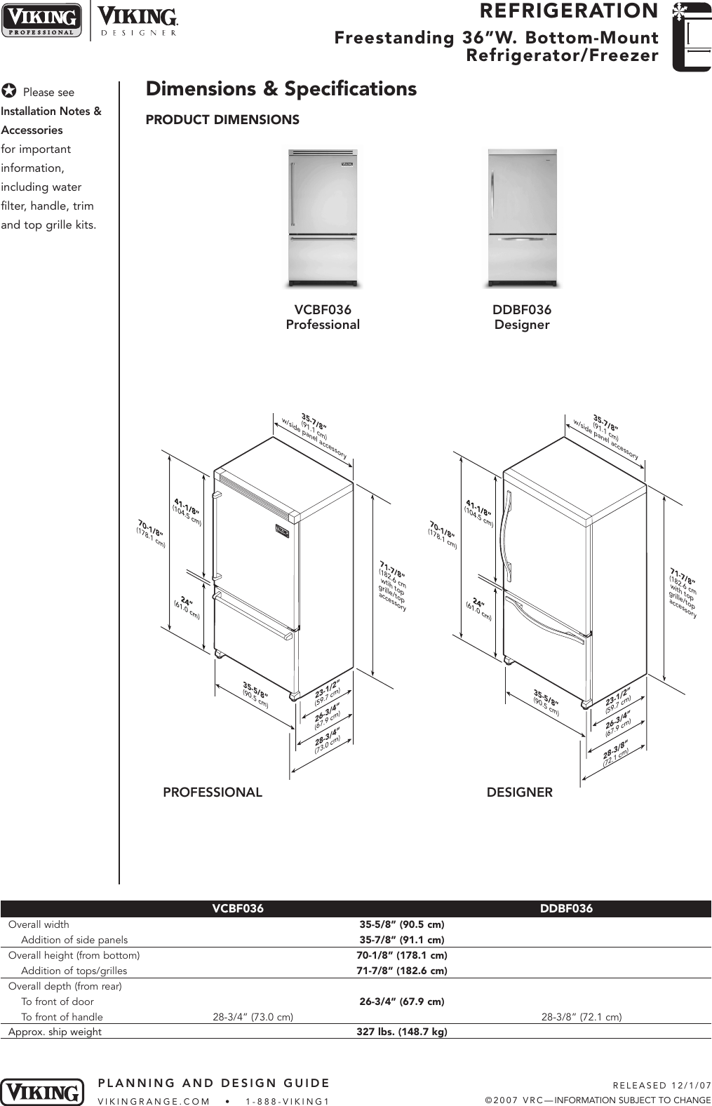 Page 2 of 5 - Viking Viking-Ddbf036-Users-Manual- 30 Full Height Wine Cellar  Viking-ddbf036-users-manual