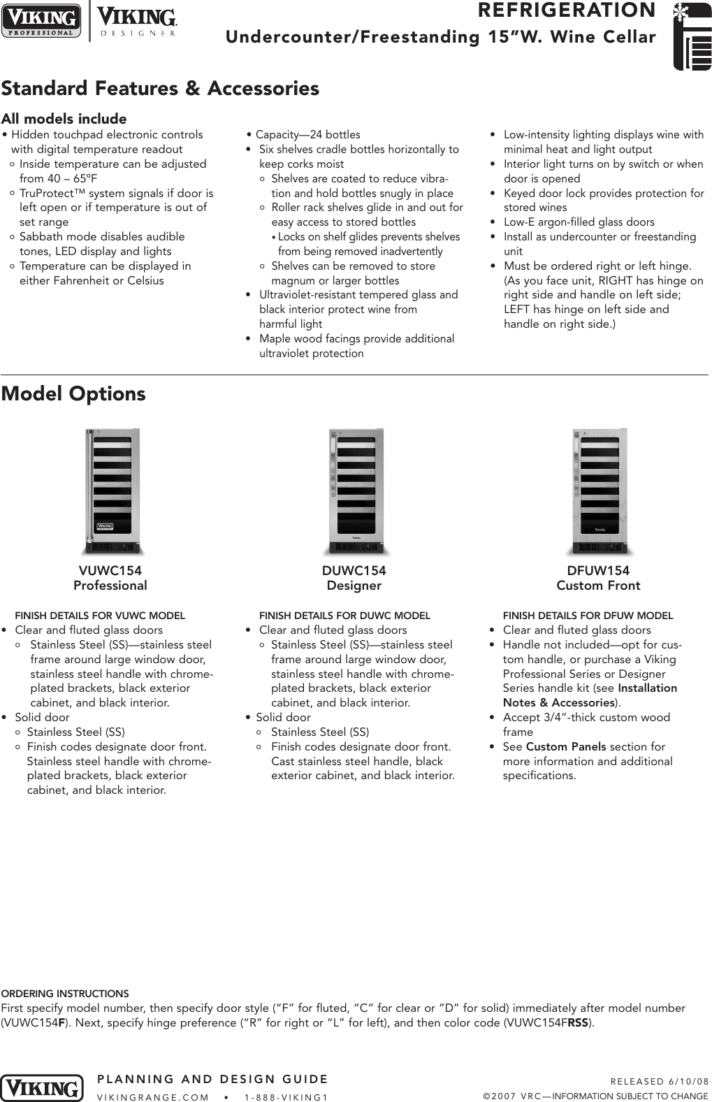 Page 1 of 5 - Viking Viking-Dfuw154-Users-Manual- Design Considerations  Viking-dfuw154-users-manual