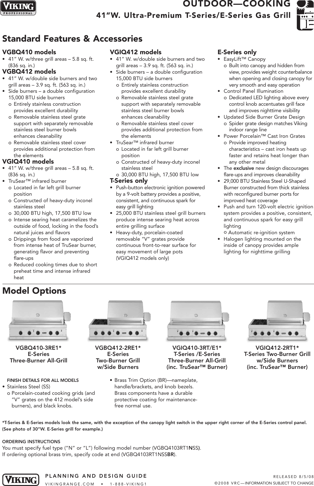Page 2 of 8 - Viking Viking-Vgbq410-3Re1-Users-Manual- Design Considerations  Viking-vgbq410-3re1-users-manual