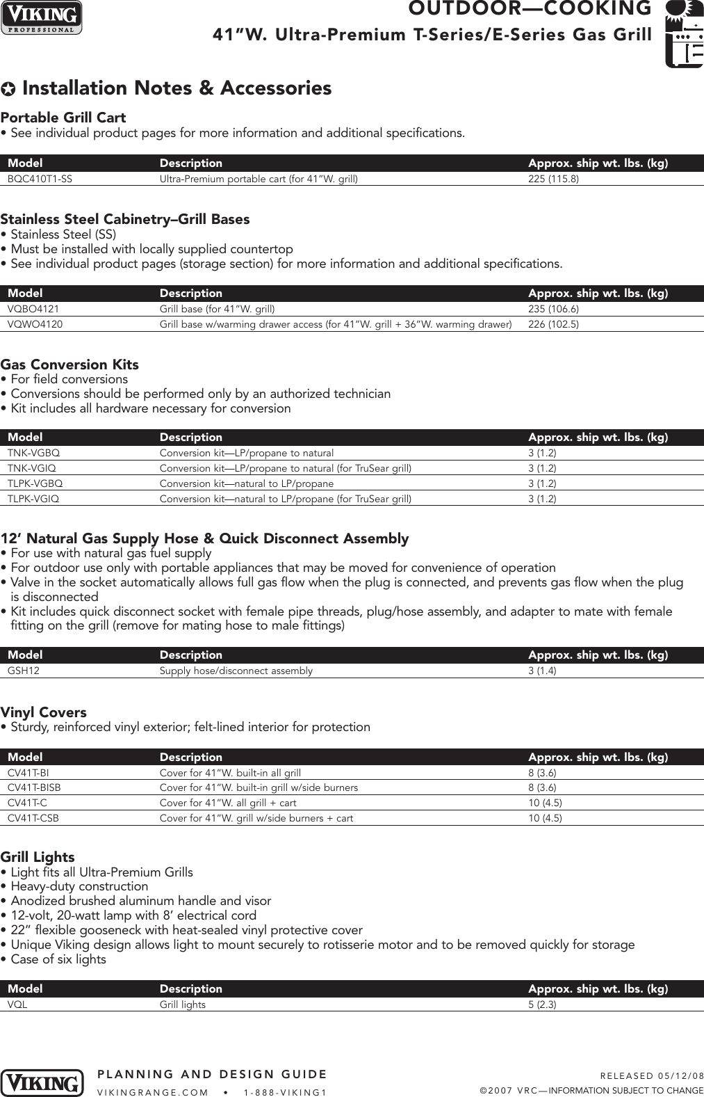 Page 7 of 8 - Viking Viking-Vgbq410-3Rt-E-Users-Manual- Design Considerations  Viking-vgbq410-3rt-e-users-manual