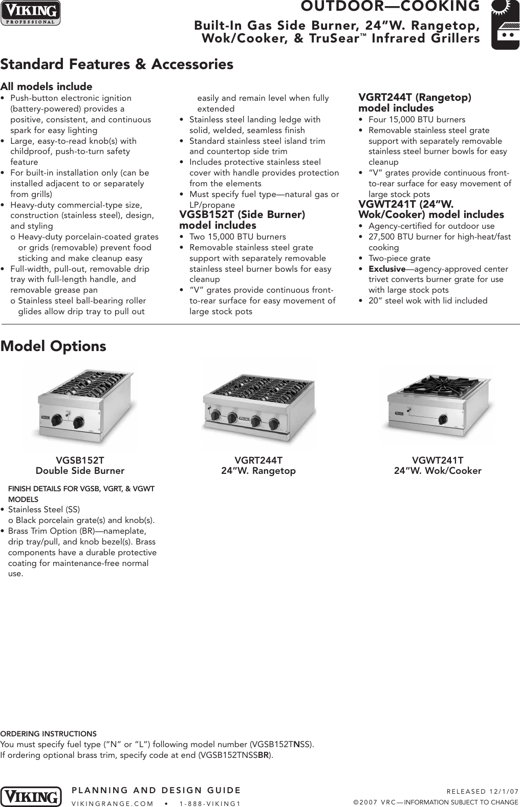Page 1 of 7 - Viking Viking-Vgsb152T-Users-Manual- Design Considerations  Viking-vgsb152t-users-manual