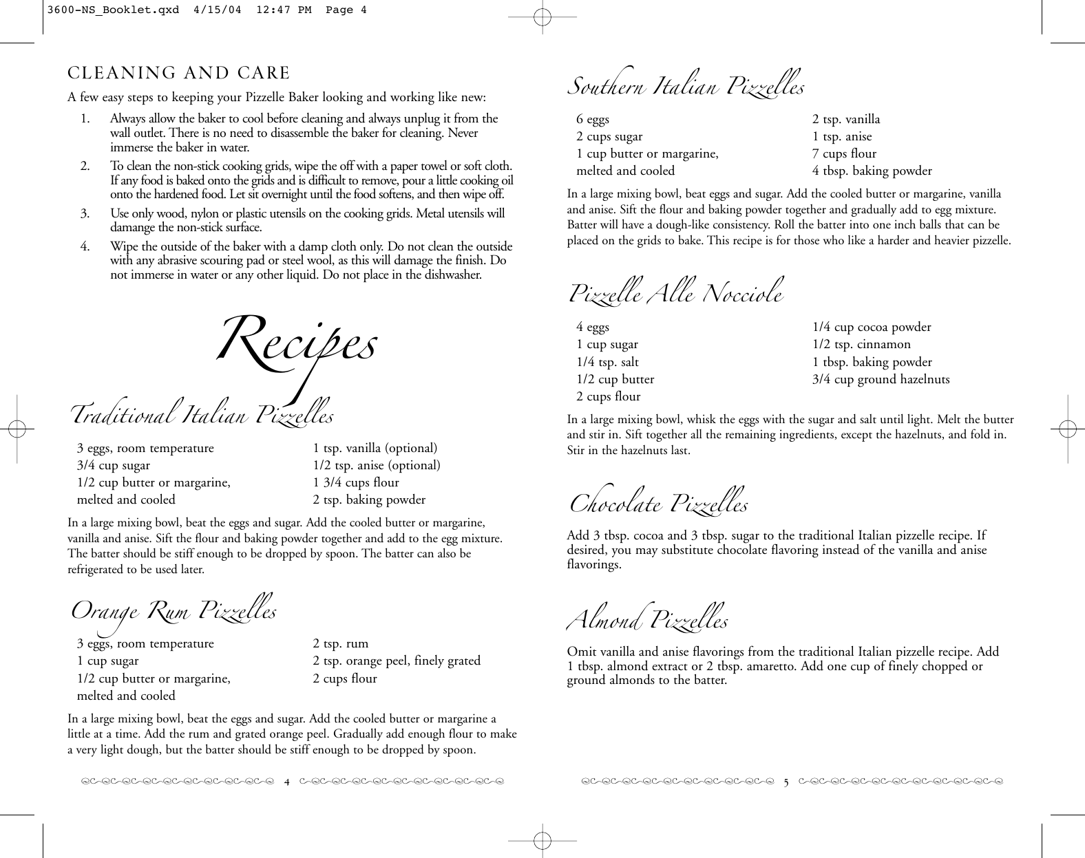 Page 3 of 4 - Villaware Villaware-V3600-Ns-Owner-S-Manual 3600-NS_Booklet