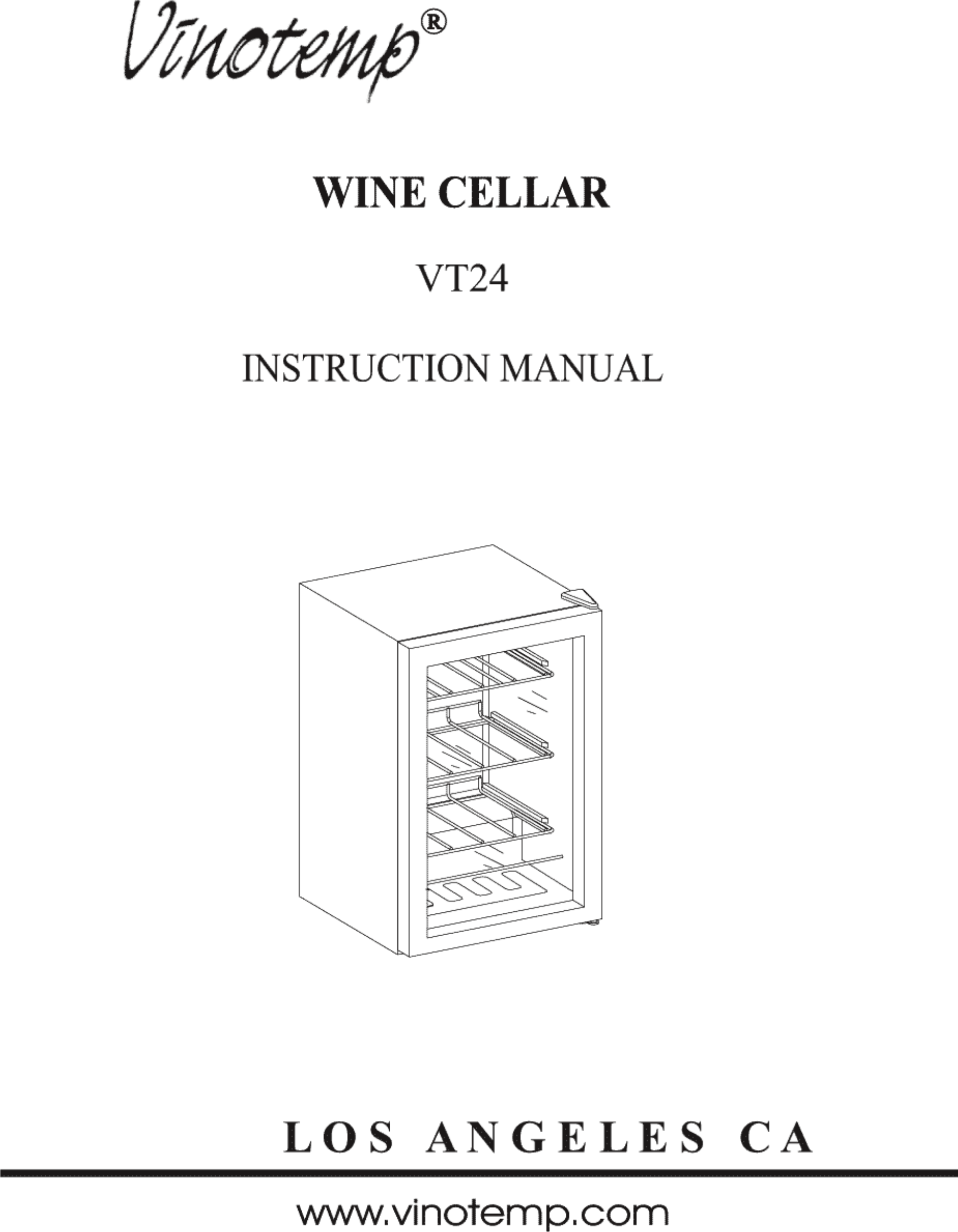 Vinotemp Vt24 Users Manual