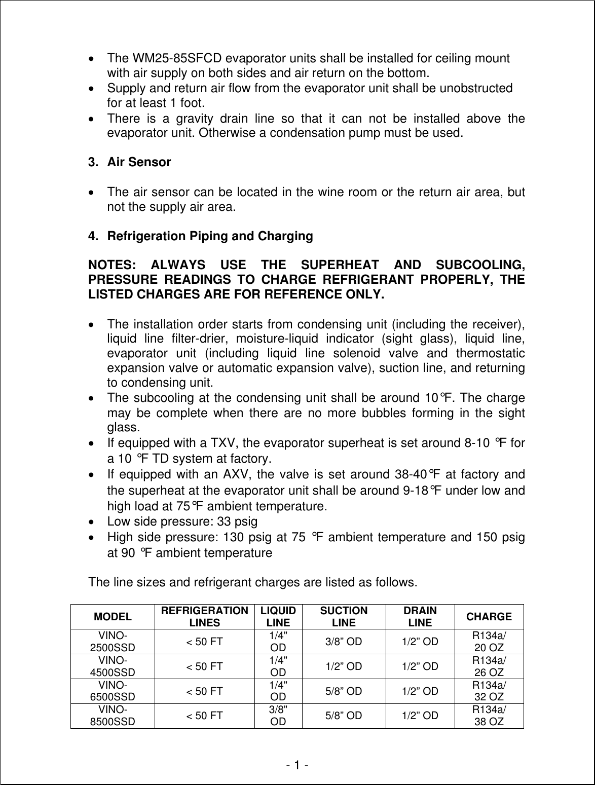 Page 2 of 8 - Vinotemp Vinotemp-Wine-Mate-Vino2500Ssd-Users-Manual Wm2500-8500ssd-installation