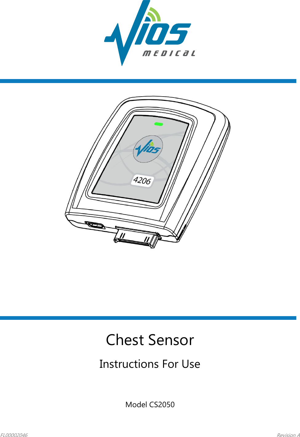 FL00002046     Revision A          Chest Sensor Instructions For Use  Model CS2050 