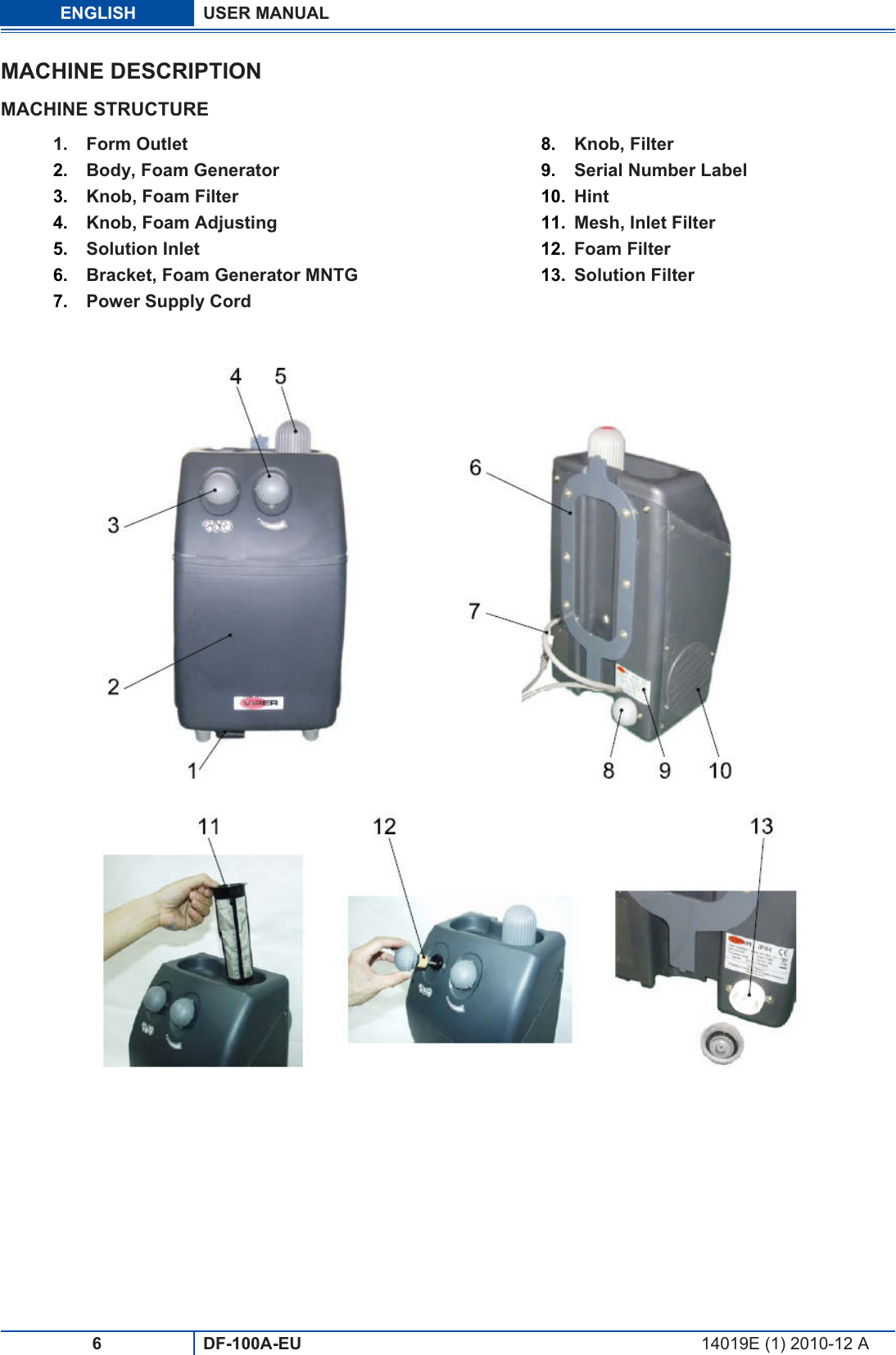 Page 7 of 11 - Viper Viper-Df-100A-Eu-Users-Manual